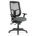 Eurotech Apollo MFHB9SL Executive Chair - Fog Seat Color - Fabric Seat Material - 5-star Base - Expo Fog - 1 Each