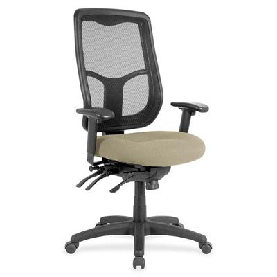 Eurotech Apollo High Back Multi-funtion Task Chair - Pumice Seat Color - Fabric Seat Material - 5-star Base - Forte Pumice - 1 Each