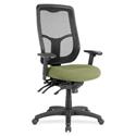 Eurotech Apollo High Back Multi-funtion Task Chair - Cress Seat Color - Fabric Seat Material - 5-star Base - Fuse Cress - 1 Each