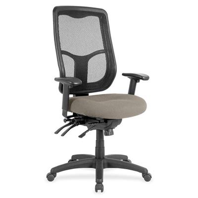 Eurotech Apollo High Back Multi-funtion Task Chair - Fossil Seat Color - Fabric Seat Material - 5-star Base - Insight Fossil - 1 Each