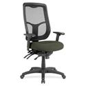 Eurotech Apollo High Back Multi-funtion Task Chair - Olive Green Seat Color - Fabric Seat Material - 5-star Base - Perfection Olive Green - 1 Each