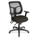 Eurotech Apollo Task Chair - Pepper Seat Color - Fabric Seat Material - 5-star Base - Fuse Pepper - 1 Each