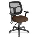 Eurotech Apollo Task Chair - Mudslide Seat Color - Fabric Seat Material - 5-star Base - Canyon Mudslide - 1 Each