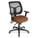 Eurotech Apollo MFT9450 Task Chair - Nutmeg Seat Color - Fabric Seat Material - 5-star Base - Canyon Nutmeg - 1 Each