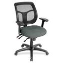 Eurotech Apollo MFT9450 Task Chair - Fog Seat Color - Fabric Seat Material - 5-star Base - Expo Fog - 1 Each