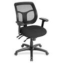 Eurotech Apollo MFT9450 Task Chair - Tuxedo Seat Color - Fabric Seat Material - 5-star Base - Expo Tuxedo - 1 Each