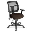Eurotech Apollo Task Chair - Fudge Seat Color - Fabric Seat Material - 5-star Base - Forte Fudge - 1 Each