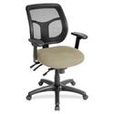 Eurotech Apollo Task Chair - Pumice Seat Color - Fabric Seat Material - 5-star Base - Forte Pumice - 1 Each