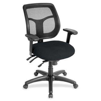 Eurotech Apollo Task Chair - Ebony Seat Color - Fabric Seat Material - 5-star Base - Insight Ebony - 1 Each
