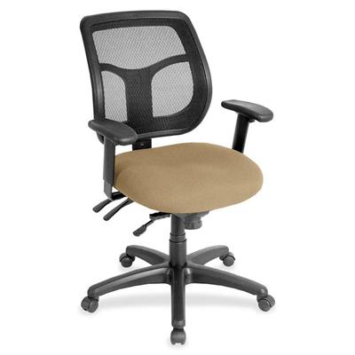 Eurotech Apollo MFT9450 Task Chair - Beige Seat Color - Fabric Seat Material - Black Back Color - Black Frame Color - 5-star Base - Perfection Beige - 1 Each