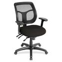 Eurotech Apollo Task Chair - Black Seat Color - Fabric Seat Material - 5-star Base - Perfection Black - 1 Each