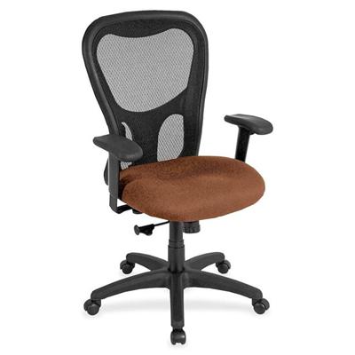 Eurotech Apollo MM9500 Highback Executive Chair - Nutmeg Seat Color - Fabric Seat Material - 5-star Base - Canyon Nutmeg - 1 Each