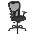 Eurotech Apollo MM9500 Highback Executive Chair - Tuxedo Seat Color - Fabric Seat Material - 5-star Base - Expo Tuxedo - 1 Each