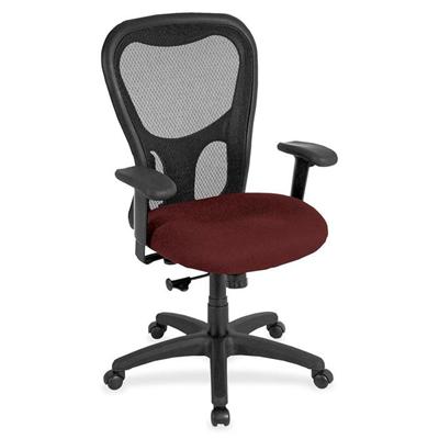 Eurotech Apollo Synchro High Back Chair - Port Seat Color - Fabric Seat Material - 5-star Base - Forte Port - 1 Each
