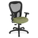 Eurotech Apollo Synchro High Back Chair - Cress Seat Color - Fabric Seat Material - 5-star Base - Fuse Cress - 1 Each