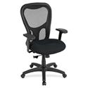 Eurotech Apollo Synchro High Back Chair - Ebony Seat Color - Fabric Seat Material - 5-star Base - Insight Ebony - 1 Each