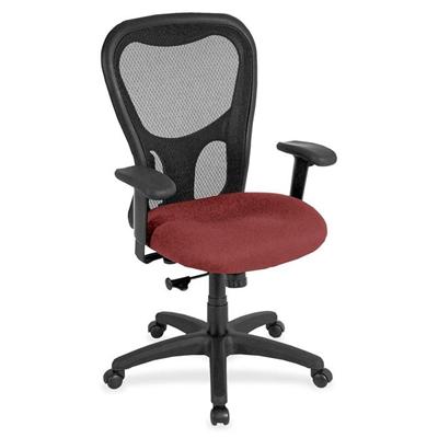 Eurotech Apollo Synchro High Back Chair - Tulip Seat Color - Fabric Seat Material - 5-star Base - Shire Tulip - 1 Each