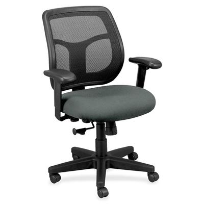 Eurotech Apollo MT9400 Mesh Task Chair - Fog Seat Color - Fabric Seat Material - 5-star Base - Expo Fog - 1 Each