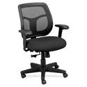 Eurotech Apollo MT9400 Mesh Task Chair - Tuxedo Seat Color - Fabric Seat Material - 5-star Base - Expo Tuxedo - 1 Each