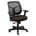 Eurotech Apollo MT9400 Mesh Task Chair - Fudge Seat Color - Fabric Seat Material - 5-star Base - Forte Fudge - 1 Each