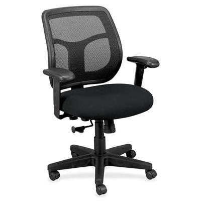 Eurotech Apollo Task Chair - Ebony Seat Color - Fabric Seat Material - 5-star Base - Insight Ebony - 1 Each