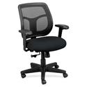 Eurotech Apollo Task Chair - Ebony Seat Color - Fabric Seat Material - 5-star Base - Insight Ebony - 1 Each