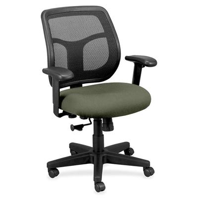 Eurotech Apollo MT9400 Mesh Task Chair - Sage Seat Color - Fabric Seat Material - 5-star Base - Shire Sage - 1 Each