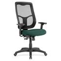 Eurotech Apollo High Back Synchro Task Chair - Chive Seat Color - Fabric Seat Material - 5-star Base - Forte Chive - 1 Each