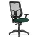 Eurotech Apollo High Back Synchro Task Chair - Forest Seat Color - Fabric Seat Material - 5-star Base - Insight Forest - 1 Each