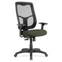 Eurotech Apollo High Back Synchro Task Chair - Olive Green Seat Color - Fabric Seat Material - 5-star Base - Perfection Olive Green - 1 Each