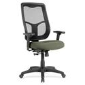 Eurotech Apollo High Back Synchro Task Chair - Sage Seat Color - Fabric Seat Material - 5-star Base - Shire Sage - 1 Each