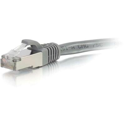 C2G 30ft Cat6 Snagless Shielded (STP) Network Patch Cable - Gray - 30 ft Category 6 Network Cable for Network Device - First End: 1 x RJ-45 Network - Male - Second End: 1 x RJ-45 Network - Male - Patch Cable - Shielding - Gold, Nickel Plated Connecto