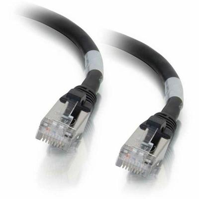 C2G 1ft (0.3m) Cat6 Snagless Shielded (STP) Ethernet Network Patch Cable - Black - 1 ft Category 6 Network Cable for Network Device - First End: 1 x RJ-45 Network - Male - Second End: 1 x RJ-45 Network - Male - Patch Cable - Shielding - Gold, Nickel 