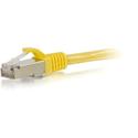 C2G 30ft Cat6 Snagless Shielded (STP) Ethernet Network Patch Cable - Yellow - 30 ft Category 6 Network Cable for Network Device - First End: 1 x RJ-45 Network - Male - Second End: 1 x RJ-45 Network - Male - Patch Cable - Shielding - Gold, Nickel Plat
