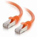 C2G 1ft Cat6 Snagless Shielded (STP) Ethernet Network Patch Cable - Orange - 1 ft Category 6 Network Cable for Network Device, Hub, Router, Switch, Network Adapter - First End: 1 x RJ-45 Network - Male - Second End: 1 x RJ-45 Network - Male - 10 Gbit