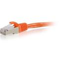 C2G 10ft Cat6 Snagless Shielded (STP) Ethernet Network Patch Cable - Orange - 10 ft Category 6 Network Cable for Network Device - First End: 1 x RJ-45 Network - Male - Second End: 1 x RJ-45 Network - Male - Patch Cable - Shielding - Gold, Nickel Plat