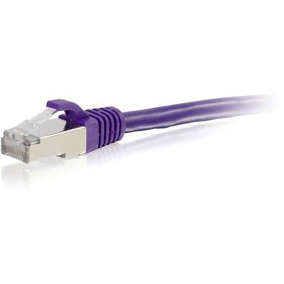 C2G 4ft Cat6 Snagless Shielded (STP) Ethernet Network Patch Cable - Purple - 4 ft Category 6 Network Cable for Network Device - First End: 1 x RJ-45 Network - Male - Second End: 1 x RJ-45 Network - Male - Patch Cable - Shielding - Gold, Nickel Plated