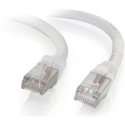C2G 14ft Cat6 Snagless Shielded (STP) Network Patch Cable - White - 14 ft Category 6 Network Cable for Network Device - First End: 1 x RJ-45 Network - Male - Second End: 1 x RJ-45 Network - Male - Patch Cable - Shielding - Gold, Nickel Plated Connect