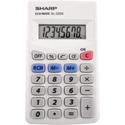 Sharp Calculators EL-240SAB 8-Digit Handheld Calculator - 3-Key Memory, Sign Change, Auto Power Off - 8 Digits - LCD - Battery/Solar Powered - 1 x LR1130 - 0.7" Height x 2.8" Width x 4.6" Depth - Gray, Blue - 1 Each