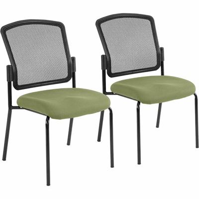 Eurotech Dakota 2 7014 Guest Chair - Cress Seat Color - Fabric Seat Material - Steel Frame Material - Four-legged Base - Fuse Cress - 2 / Carton