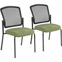 Eurotech Dakota 2 7014 Guest Chair - Cress Seat Color - Fabric Seat Material - Steel Frame Material - Four-legged Base - Fuse Cress - 2 / Carton