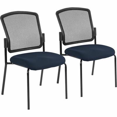 Eurotech Dakota 2 7014 Guest Chair - Cadet Seat Color - Fabric Seat Material - Steel Frame Material - Four-legged Base - Forte Cadet - 2 / Carton