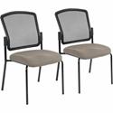 Eurotech Dakota 2 7014 Guest Chair - Fossil Seat Color - Fabric Seat Material - Steel Frame Material - Four-legged Base - Insight Fossil - 2 / Carton