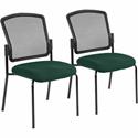Eurotech Dakota 2 7014 Guest Chair - Forest Seat Color - Fabric Seat Material - Steel Frame Material - Four-legged Base - Insight Forest - 2 / Carton