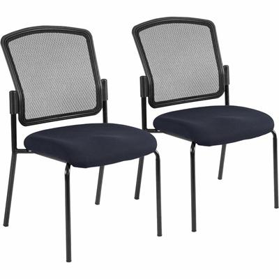 Eurotech Dakota 2 7014 Guest Chair - Navy Seat Color - Fabric Seat Material - Steel Frame Material - Four-legged Base - Perfection Navy - 2 / Carton