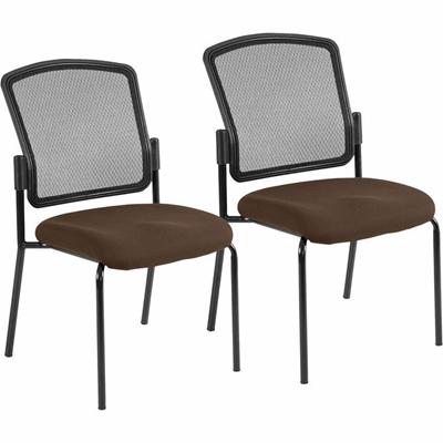 Eurotech Dakota 2 7014 Guest Chair - Mudslide Seat Color - Fabric Seat Material - Steel Frame Material - Four-legged Base - Canyon Mudslide - 2 / Carton