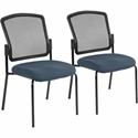 Eurotech Dakota 2 Guest Chair - Chesapeake Seat Color - Fabric Seat Material - Steel Frame Material - Four-legged Base - Shire Chesapeake - 2 / Carton