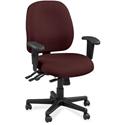Eurotech 4x4 49802A Task Chair - Burgundy Seat Color - Leather Seat Material - Burgundy Back Color - Leather Back Material - 5-star Base - Perfection Burgundy - 1 Each