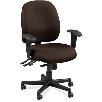 Eurotech 4x4 49802A Task Chair - Fudge Seat Color - Leather Seat Material - Fudge Back Color - Leather Back Material - 5-star Base - Forte Fudge - 1 Each