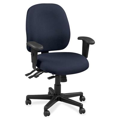 Eurotech 4x4 49802A Task Chair - Periwinkle Seat Color - Leather Seat Material - Periwinkle Back Color - Leather Back Material - 5-star Base - Insight Periwinkle Blue - 1 Each